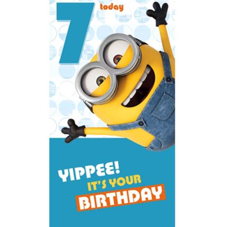 7 Today Minions Birthday Card 